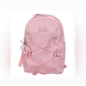 New BearPaw Nylon Pink Bungee Backpack